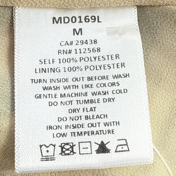 Miss Me Multicolored Striped Wrap Dress Ruffle Sleeves Size Medium - Picture 7 of 8